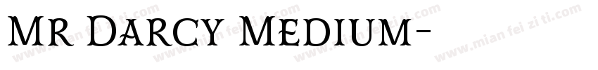 Mr Darcy Medium字体转换
